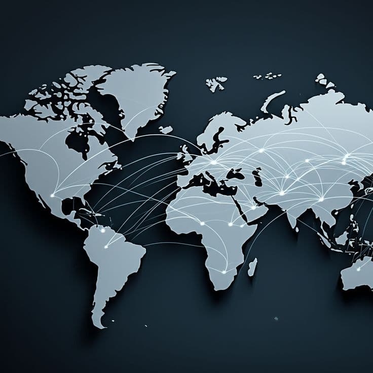 Global advisory presence - world and Africa map